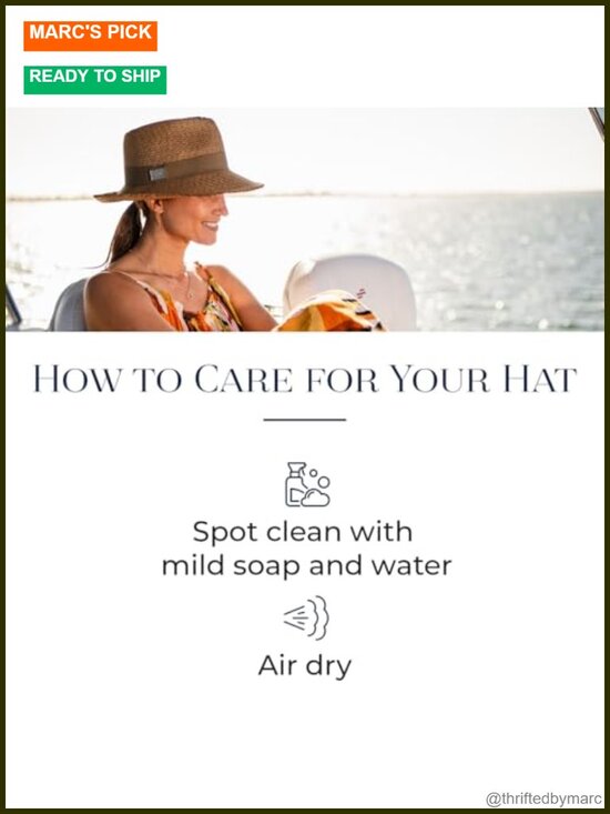UPF 50+ Wide Brim Fedora Sun Hat Packable Adjustable main image 5
